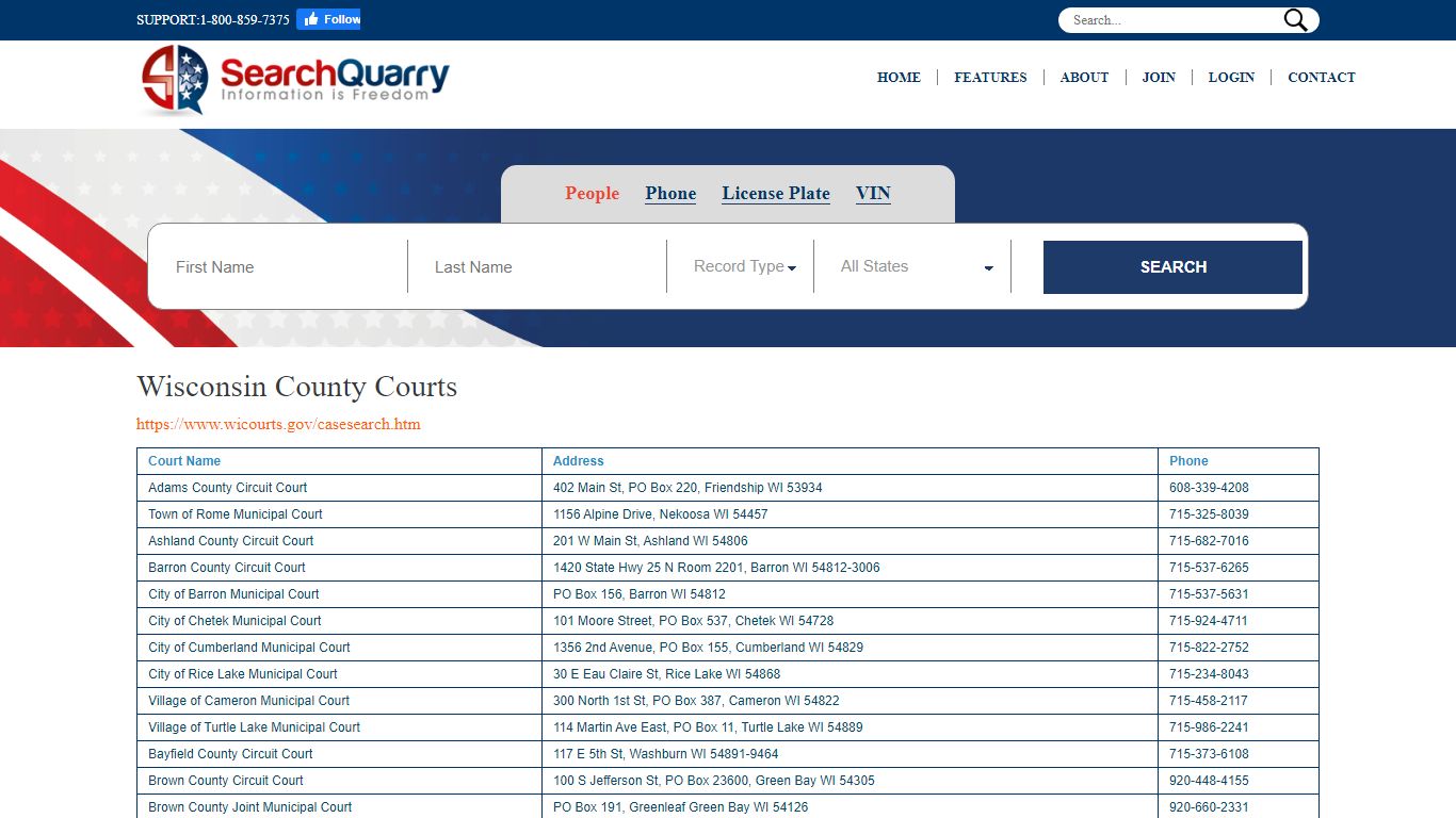 Free Wisconsin County Criminal & Traffic Court Search - SearchQuarry