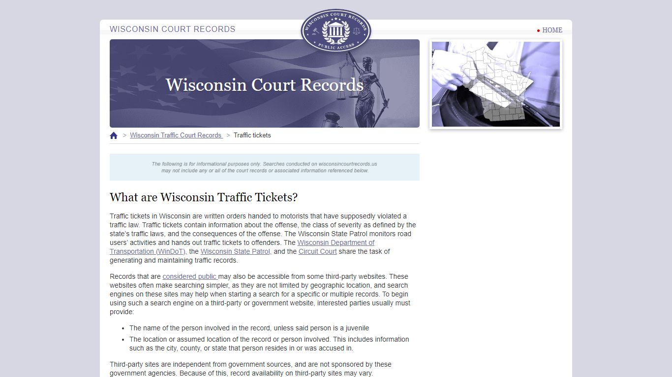 How to Pay Traffic Tickets in Wisconsin | WisconsinCourtRecords.us